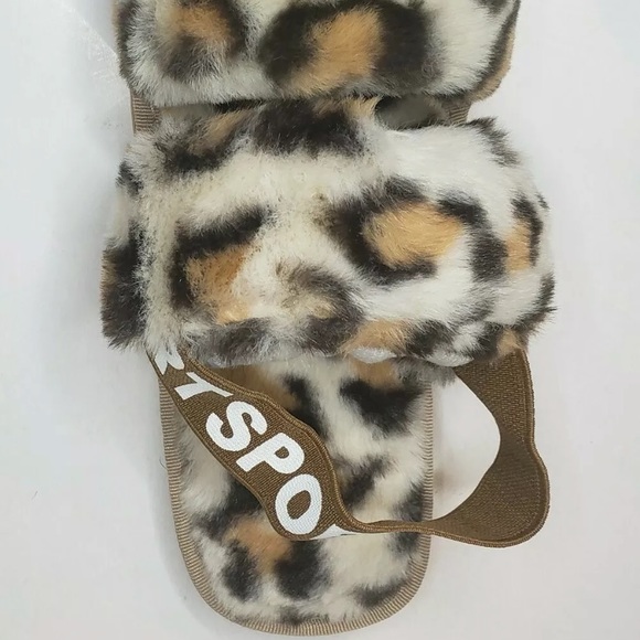 Fluffy Slippers Open Toe Plush Sandals Cozy - Picture 5 of 12